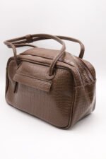 Gabi Faux Croc Shoulder Bag - Image 6